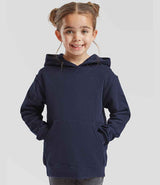 Fruit of the Loom Kids Classic Hooded Sweatshirt | Navy thumbnail 1