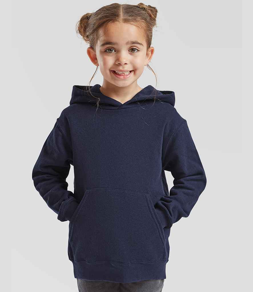 Fruit of the Loom Kids Classic Hooded Sweatshirt | Navy