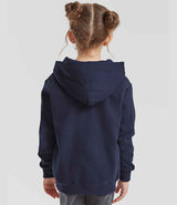 Fruit of the Loom Kids Classic Hooded Sweatshirt | Navy thumbnail 2