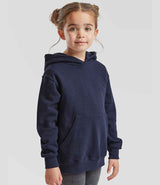 Fruit of the Loom Kids Classic Hooded Sweatshirt | Navy thumbnail 3