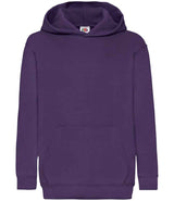 Fruit of the Loom Kids Classic Hooded Sweatshirt | Purple thumbnail 4