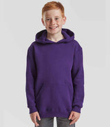Fruit of the Loom Kids Classic Hooded Sweatshirt | Purple thumbnail 1