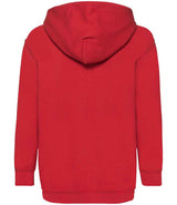 Fruit of the Loom Kids Classic Hooded Sweatshirt | Red thumbnail 2