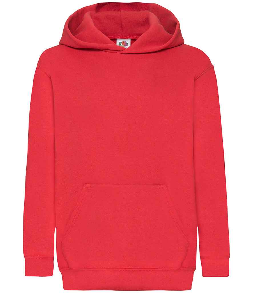 Fruit of the Loom Kids Classic Hooded Sweatshirt | Red