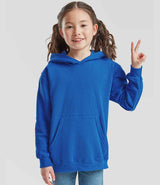 Fruit of the Loom Kids Classic Hooded Sweatshirt | Royal Blue thumbnail 2