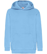 Fruit of the Loom Kids Classic Hooded Sweatshirt | Sky Blue thumbnail 4