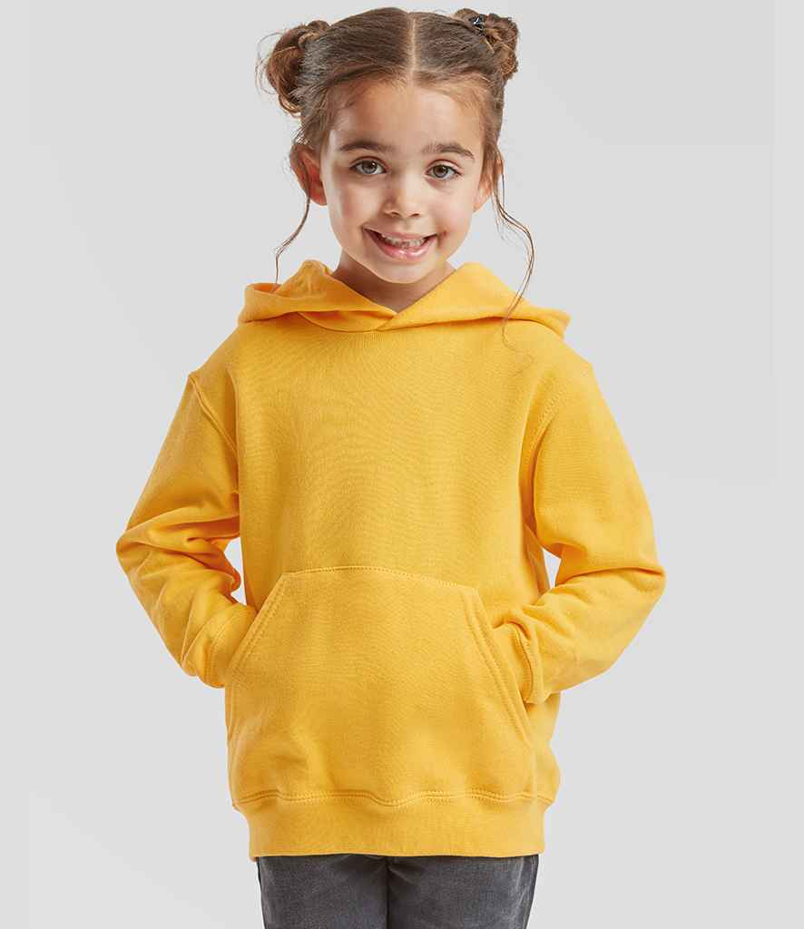 Fruit of the Loom Kids Classic Hooded Sweatshirt | Sunflower