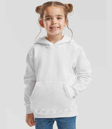 Fruit of the Loom Kids Classic Hooded Sweatshirt | White thumbnail 1
