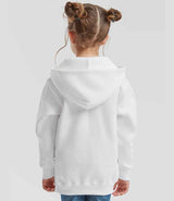 Fruit of the Loom Kids Classic Hooded Sweatshirt | White thumbnail 2