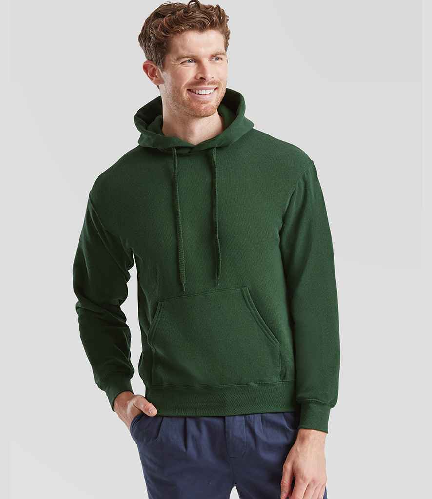 Fruit of the Loom Classic Hooded Sweatshirt | Bottle Green