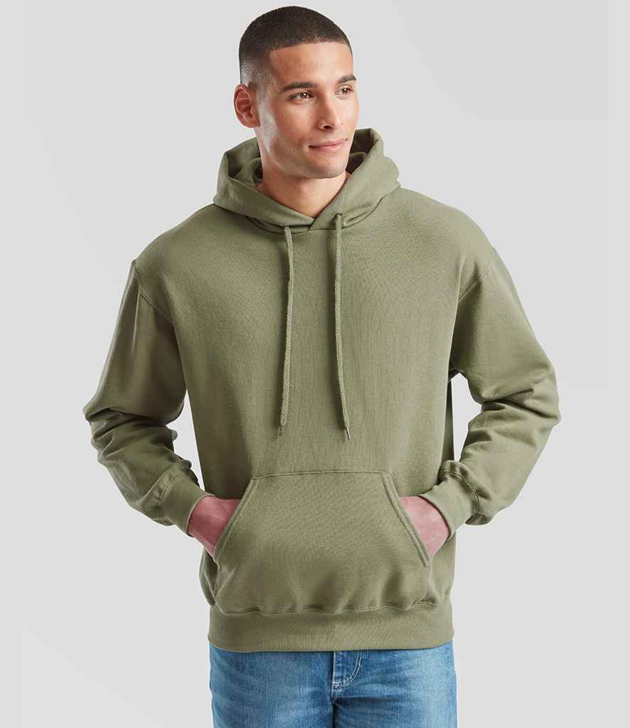 Fruit of the Loom Classic Hooded Sweatshirt | Classic Olive