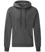 Fruit of the Loom Classic Hooded Sweatshirt | Dark Heather thumbnail 4