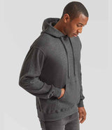 Fruit of the Loom Classic Hooded Sweatshirt | Dark Heather thumbnail 3