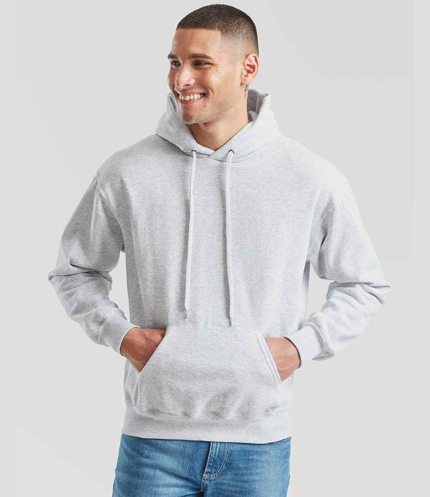 Fruit of the Loom Classic Hooded Sweatshirt | Heather Grey