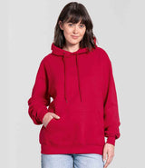 Fruit of the Loom Iconic Premium Hooded Sweatshirt | Red thumbnail 1