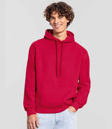 Fruit of the Loom Iconic Premium Hooded Sweatshirt | Red thumbnail 2