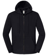 Fruit of the Loom Iconic Premium Hooded Sweat Jacket | Black thumbnail 4