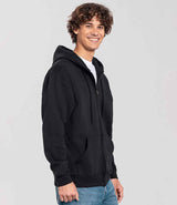 Fruit of the Loom Iconic Premium Hooded Sweat Jacket | Black thumbnail 3
