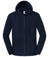 Fruit of the Loom Iconic Premium Hooded Sweat Jacket | Deep Navy thumbnail 6