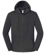 Fruit of the Loom Iconic Premium Hooded Sweat Jacket | Light Graphite thumbnail 5