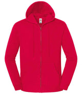 Fruit of the Loom Iconic Premium Hooded Sweat Jacket | Red thumbnail 4
