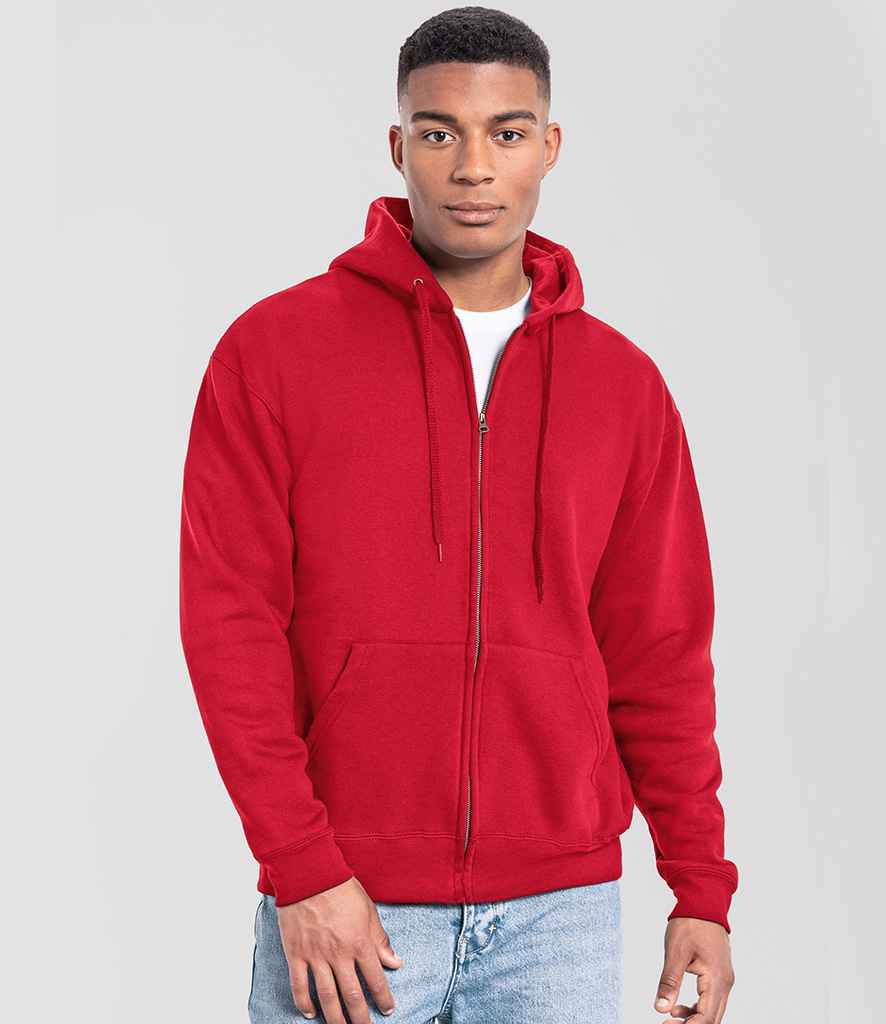 Fruit of the Loom Iconic Premium Hooded Sweat Jacket | Red