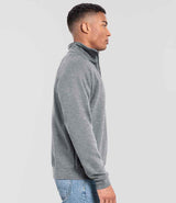 Fruit of the Loom Iconic Premium Zip Neck Sweatshirt | Athletic Heather thumbnail 3