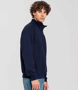 Fruit of the Loom Iconic Premium Zip Neck Sweatshirt | Deep Navy thumbnail 4