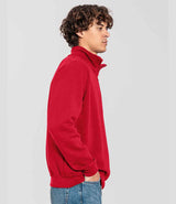 Fruit of the Loom Iconic Premium Zip Neck Sweatshirt | Red thumbnail 3