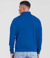 Fruit of the Loom Iconic Premium Zip Neck Sweatshirt | Royal Blue thumbnail 2