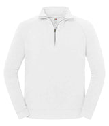 Fruit of the Loom Iconic Premium Zip Neck Sweatshirt | White thumbnail 4