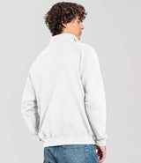 Fruit of the Loom Iconic Premium Zip Neck Sweatshirt | White thumbnail 2