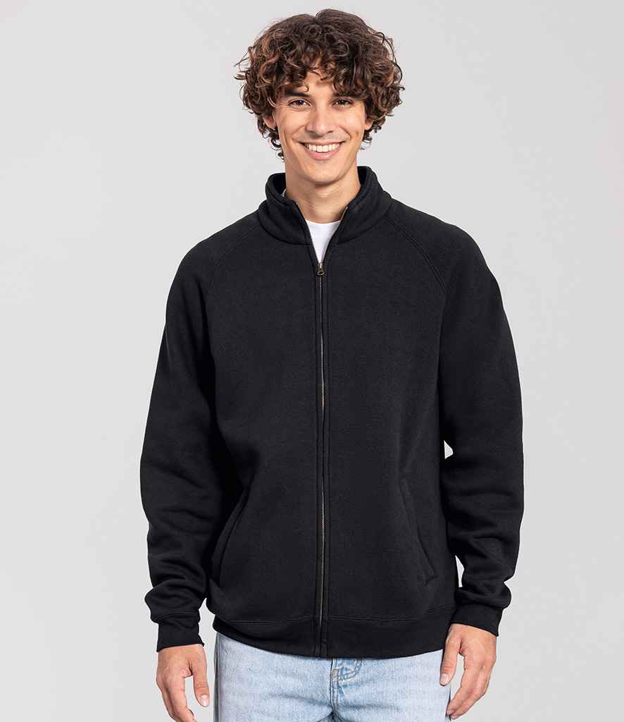 Fruit of the Loom Iconic Premium Sweat Jacket | Black