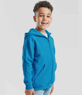 Fruit of the Loom Kids Classic Zip Hooded Sweatshirt | Azure thumbnail 3