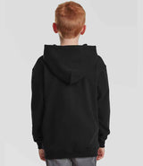 Fruit of the Loom Kids Classic Zip Hooded Sweatshirt | Black thumbnail 2