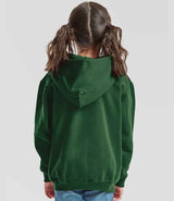 Fruit of the Loom Kids Classic Zip Hooded Sweatshirt | Bottle Green thumbnail 2