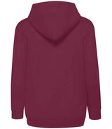 Fruit of the Loom Kids Classic Zip Hooded Sweatshirt | Burgundy thumbnail 2