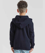 Fruit of the Loom Kids Classic Zip Hooded Sweatshirt | Deep Navy thumbnail 2