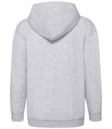 Fruit of the Loom Kids Classic Zip Hooded Sweatshirt | Heather Grey thumbnail 5
