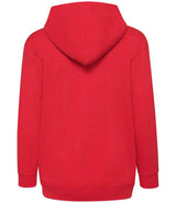 Fruit of the Loom Kids Classic Zip Hooded Sweatshirt | Red thumbnail 5