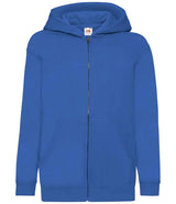 Fruit of the Loom Kids Classic Zip Hooded Sweatshirt | Royal Blue thumbnail 4