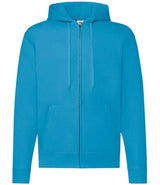 Fruit of the Loom Classic Zip Hooded Sweatshirt | Azure thumbnail 4