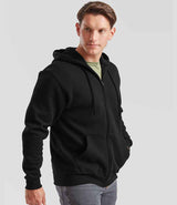 Fruit of the Loom Classic Zip Hooded Sweatshirt | Black thumbnail 3
