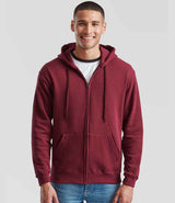 Fruit of the Loom Classic Zip Hooded Sweatshirt | Burgundy thumbnail 1