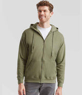 Fruit of the Loom Classic Zip Hooded Sweatshirt | Classic Olive thumbnail 1