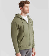 Fruit of the Loom Classic Zip Hooded Sweatshirt | Classic Olive thumbnail 3