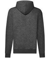 Fruit of the Loom Classic Zip Hooded Sweatshirt | Dark Heather thumbnail 5