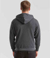 Fruit of the Loom Classic Zip Hooded Sweatshirt | Dark Heather thumbnail 2