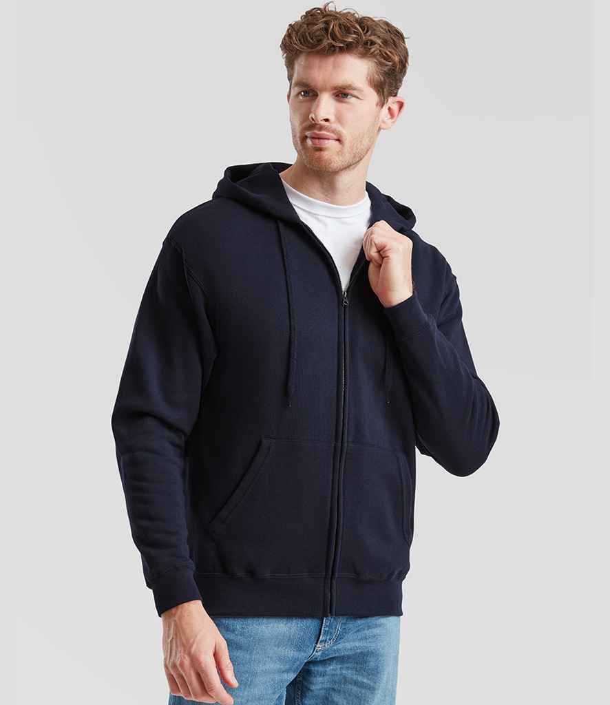 Fruit of the Loom Classic Zip Hooded Sweatshirt | Deep Navy
