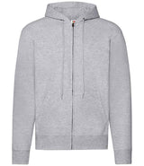 Fruit of the Loom Classic Zip Hooded Sweatshirt | Heather Grey thumbnail 4